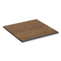  | Alera ALETTSQ36EW 35.38 in. W x 35.38 in. D Square Reversible Laminate Table Top - Espresso/Walnut image number 1