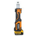 Electrical Crimpers | Klein Tools BAT207T234H 20V Brushed Lithium-Ion Cordless Crimper Kit with 0plus Die Head and 2 Batteries (4 Ah) image number 2