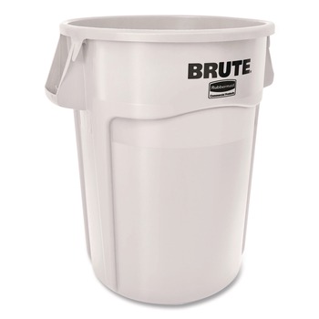 Rubbermaid Commercial Brute Container 44 gal Plastic White