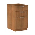  | Alera VA532822WA 15.63 in. x 20.5 in. x 28.5 in. Valencia Series 3-Drawer Full File Pedestal - Modern Walnut image number 1