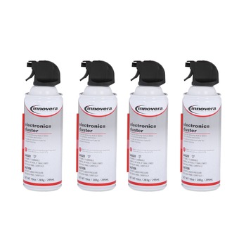 Innovera 10 oz. Compressed Air Duster Cleaner (4/Pack)