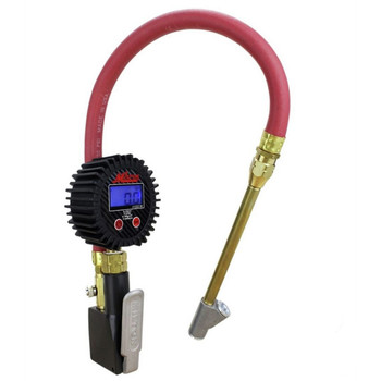 Milton Industries S-531 Compact Inflator Gauge with Digital Gauge and Straight Head Air Chuck