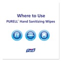 Cleaning & Janitorial Supplies | PURELL 9022-10 5 in. x 7 in. Individually Wrapped Unscented Sanitizing Hand Wipes - White (1000/Carton) image number 4