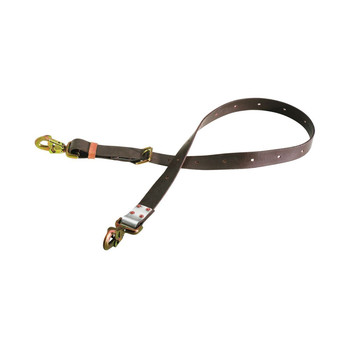 Klein Tools KL5295-6L 6 ft. Positioning Strap with 5 in. Snap Hook - Brown