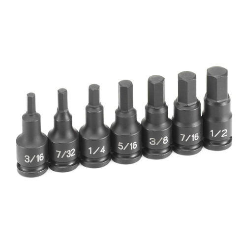 Grey Pneumatic 1297H 3/8 in. Drive 7-Piece Hex Driver Set image number 0