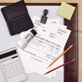 Office Jansan | Carter's 21448 2 oz. Bottle Neat-Flo Stamp Pad Inker - Black image number 1
