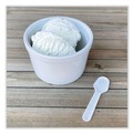 Cutlery | Boardwalk BWKTASTERSPOON Mediumweight Polypropylene Tasting Spoon Cutlery - White (3000/Carton) image number 2