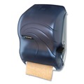 Paper Towel Holders | San Jamar T1190TBL Lever Oceans Theme 12.94 in. x 9.25 in. x 16.5 in. Towel Roll Dispenser - Artic Blue image number 3