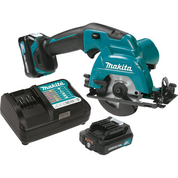 Factory Reconditioned Makita 12V MAX CXT Brushless Lithium-Ion 3-3/8 in. Cordless Circular Saw Kit (2 Ah)