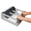  | Swingline A7074650B 160-Sheet Antimicrobial Protected Adjustable 2-To-3 9/32 in. Hole Punch - Putty/Gray image number 2