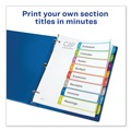 Office Jansan | Avery 11841 1 - 8 Tab 11 in. x 8.5 in. Customizable TOC Ready Index Divider Set - Multicolor (1 Set) image number 8