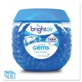 Odor Control | BRIGHT Air BRI 900228 Scent Gems Odor Eliminator, Cool And Clean, Blue, 10 Oz Jar, 6/carton image number 2