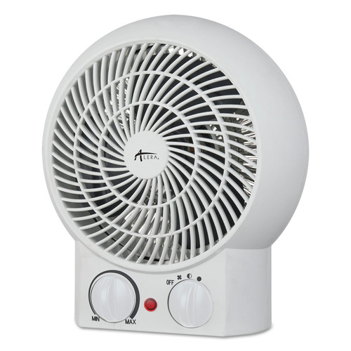 Space Heaters | Alera ALEHEFF10W 120V Compact 1500 Watt Corded Heater Fan - White image number 0