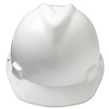 Hard Hats | MSA 475358 V-Gard Slotted Cap with Fas-Trac III Suspension - White image number 3