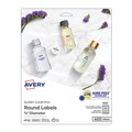 Office Jansan | Avery 04222 0.75 in. Diameter Printable Self-Adhesive Permanent ID Labels with Sure Feed - Clear (400/Pack) image number 0