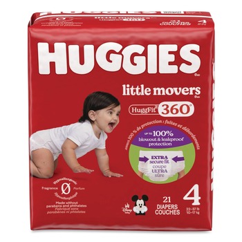 Huggies 56606 Little Movers HuggFit 360 Degree - Size 4/Disney Design (21/Pack)