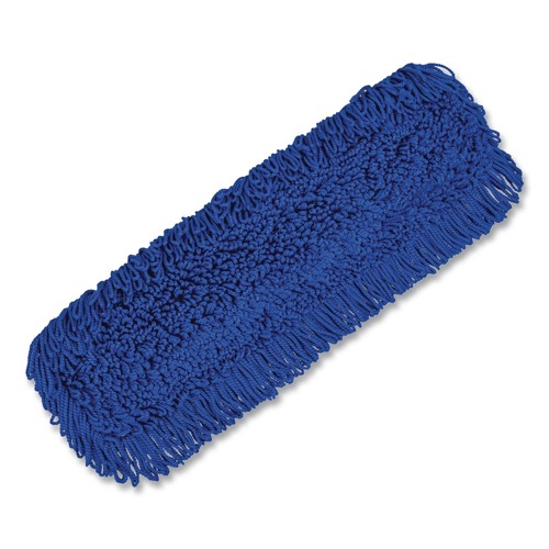 Mops | Gritt Commercial GRI18224 24 in. x 5 in. Microfiber Looped Dust Mop Pad Head - Blue image number 0