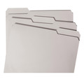 Office Jansan | Smead 12343 Colored File Folders with Assorted 1/3-Cut Tab Positions - Letter, Gray (100/Box) image number 4