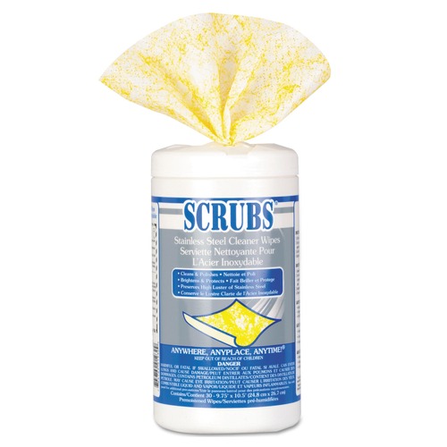 Cleaning & Janitorial Supplies | SCRUBS 91930 9.75 in. x 10.5 in. Stainless Steel Cleaner Towels (6/Carton) image number 0