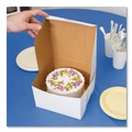 Food Trays, Containers, and Lids | SCT SCH 0941 8 in. x 8 in. x 4 in. Bakery Boxes - White (250/Carton) image number 3
