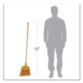 Brooms | Boardwalk BWK932ACT Plastic Bristle Angler Brooms with 53 in. Wood Handle - Yellow (12/Carton) image number 5