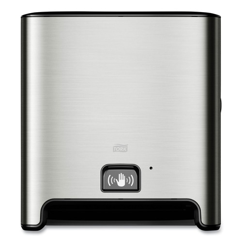 Cleaning & Janitorial Supplies | Tork 461202 13.58 in. x 8.03 in. x 14.69 in. Wall Mount Hand Towel Roll Dispenser with Intuition Sensor - Stainless Steel image number 0