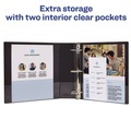 Office Jansan | Avery 17034 3 Slant Rings 2 in. Capacity 11 in. x 8.5 in. Durable View Binder with DuraHinge - Blue image number 4