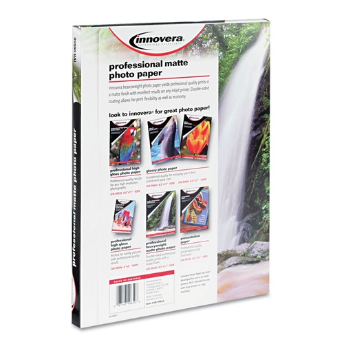  | Innovera IVR99650 8.5 in. x 11 in. Heavyweight Photo Paper - Matte White (50/Pack) image number 0