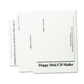 Office Jansan | Quality Park QUAE7265 8.5 in. x 6 in. Square Flap Redi-Strip Closure Disk/CD Foam-Lined Mailers - White (25/Box) image number 3