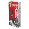 Pens | Sharpie S-Gel 2096145 S-Gel High-Performance Fine 0.5 mm Retractable Gel Pen - Black Ink/Barrel (1-Dozen) image number 1