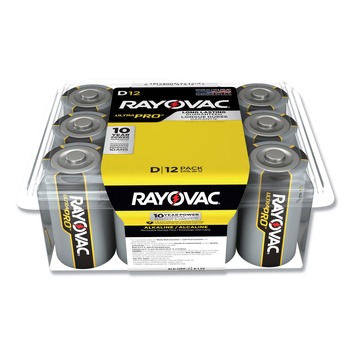 Rayovac Ultra Pro Alkaline D Batteries (12/Pack)