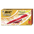  | BIC SCSM11 RED Medium 1 mm Soft Feel Retractable Ballpoint Pen - Red (1-Dozen) image number 0