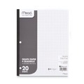  | Mead 19010 3-Hole 8.5 in. x 11 in. Graph Paper Tablet (12/Pack) image number 0