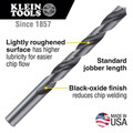 Klein Tools 53106 118-Degree Regular Point  5/32 in. High-Speed Drill Bit image number 1