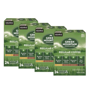 Green Mountain Coffee Regular Coffee K-Cups Variety Pack - Assorted Flavors (96/Carton)