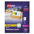 Office Jansan | Avery 05877 2 in. x 3.5 in. Clean Edge Laser Business Cards - White (10 Cards/Sheet, 40 Sheets/Box) image number 0