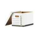 Office Jansan | Universal 9523001 12 in. x 15 in. x 10 in. Letter/Legal Files Basic-Duty Economy Record Storage Boxes - White (10/Carton) image number 2