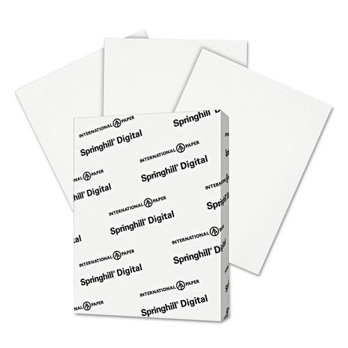  | Springhill 015101 8.5 in. x 11 in. 90-lb. Digital Index Card Stock - 92 Bright White (250/Pack) image number 0