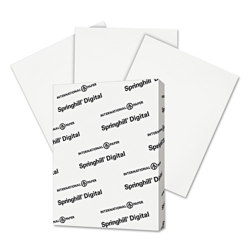 Office Jansan | Springhill 015101 8.5 in. x 11 in. 90-lb. Digital Index Card Stock - 92 Bright White (250/Pack) image number 0