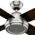 Ceiling Fans | Hunter 59249 52 in. Dempsey Brushed Nickel Ceiling Fan with Remote image number 4