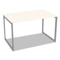 Office Desks & Workstations | Alera ALELSTB30GR Open Office Desk Series 47.25 to 70.78w x 29.5d x 28.5h Adjustable O-Leg Desk Base - Silver image number 7