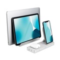 Office Electronics & Batteries | Kensington K59090WW StudioCaddy USB-A/USB-C Charging Stations with Qi Wireless Charging for Apple Devices - Silver image number 5