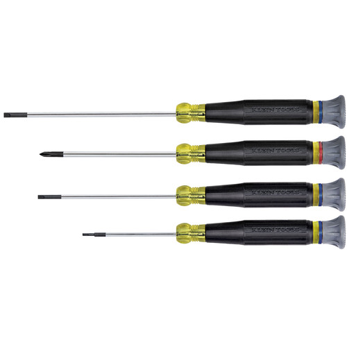 Klein Tools 85613 4-Piece Electronics Slotted and Phillips Screwdriver Set image number 0
