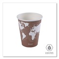 Cups and Lids | Eco-Products EP-BHC8-WAPK 8 oz. World Art Renewable and Compostable Hot Cups - Plum (50/Pack) image number 2