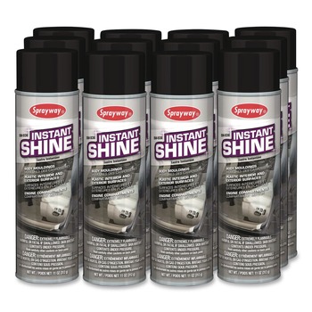 Sprayway 12 oz. Aerosol Can Instant Shine Silicone Spray (12/Carton)