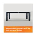 Office Jansan | 3M MS85B 16 in. x 12 in. x 1.75 in. to 5.5 in. 20-lb. Capacity Adjustable Monitor Stand - Black/Silver image number 3