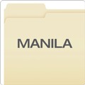 Office Jansan | Pendaflex 752 1/3 1/3-Cut Tabs Assorted Letter Size 0.75 in. Expansion File Folders - Manila (100/Box) image number 2