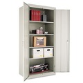 Office Filing Cabinets & Shelves | Alera CM7824LG 36 in. x 78 in. x 24 in. Assembled High Storage Cabinet with Adjustable Shelves - Light Gray image number 1