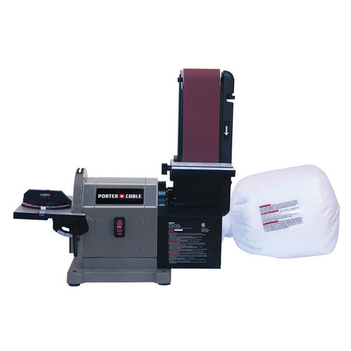 Belt Sanders | Porter-Cable PCB420SA 5 Amp 4 in. x 8 in. Bench Belt/Disc Sander image number 0