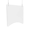 Desk Accessories & Office Organizers | Deflecto PBCHPC2424 23.75 in. x 23.75 in. Polycarbonate Hanging Barrier - Clear (2/Carton) image number 0